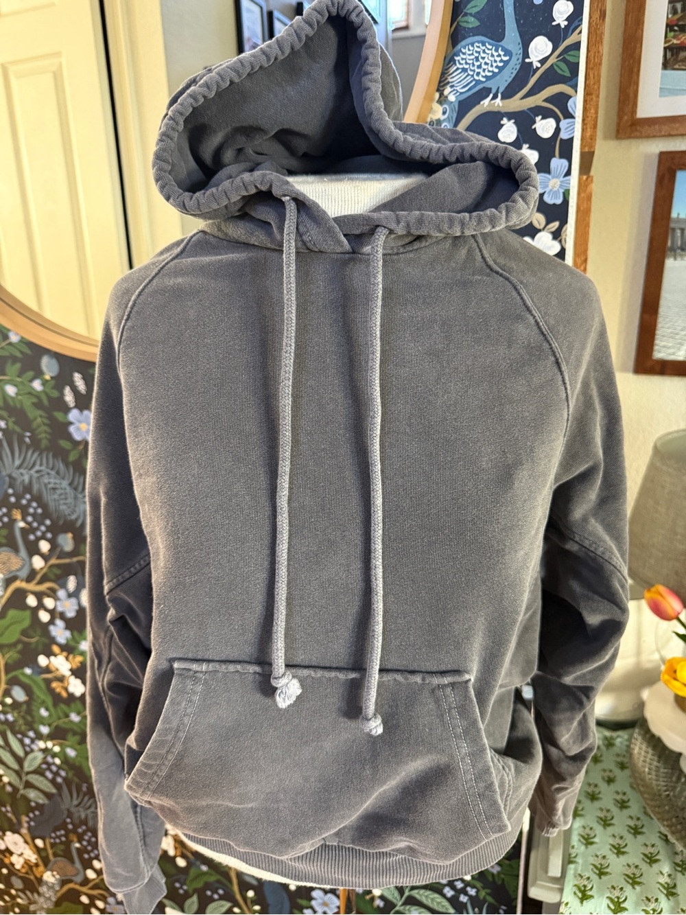 Dark Grey Madewell Pullover Sweatshirt Hoodie - Size XS